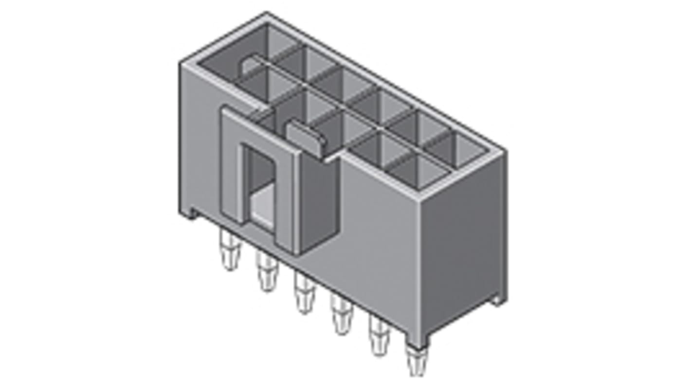 Embase pour CI Molex, Nano-Fit, 8 pôles , 2.5mm, 2 rangées , 6.5A, Droit