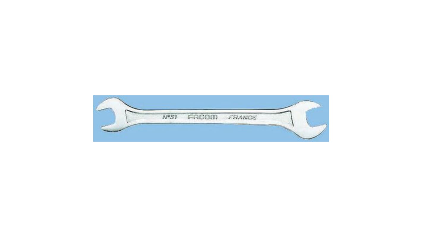 Facom Double Ended Open Spanner, 12mm, Metric, Double Ended, 210 mm Overall