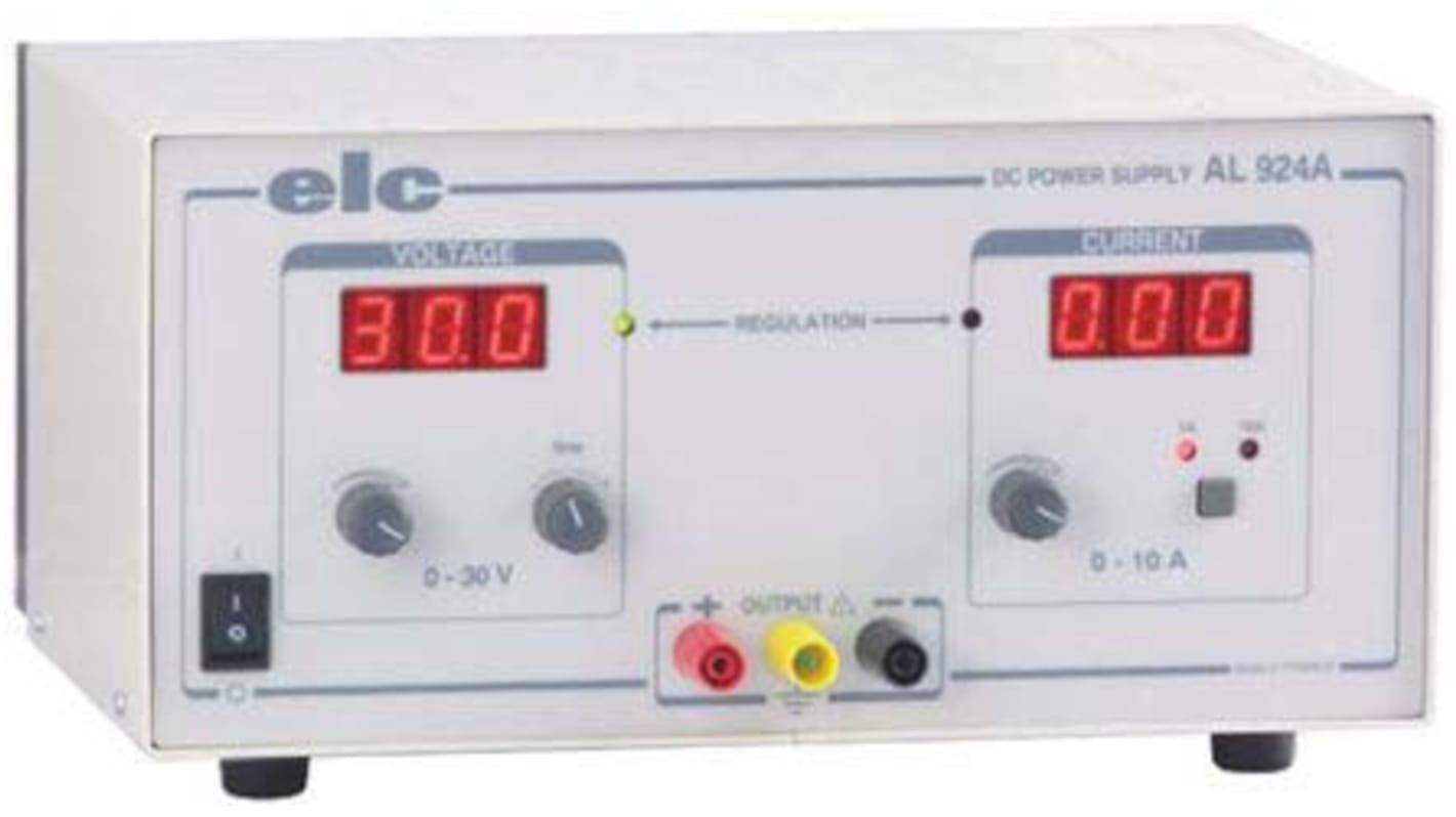 Alimentatore da banco ELC, 1 uscita, 0 → 30V, 0 → 10A, 300W