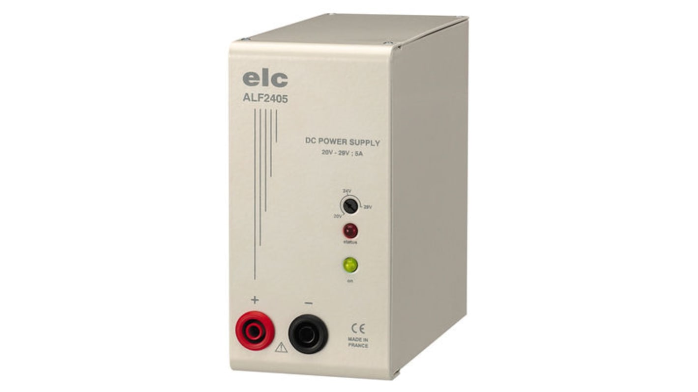 Alimentatore da banco ELC, 1 uscita, 24V, 5A, 120W