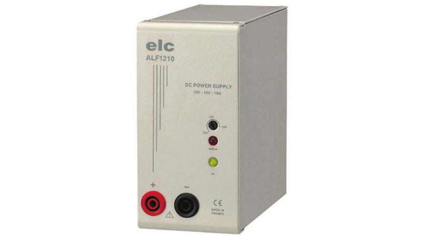 Alimentatore da banco ELC, 12V, 10A, 150W