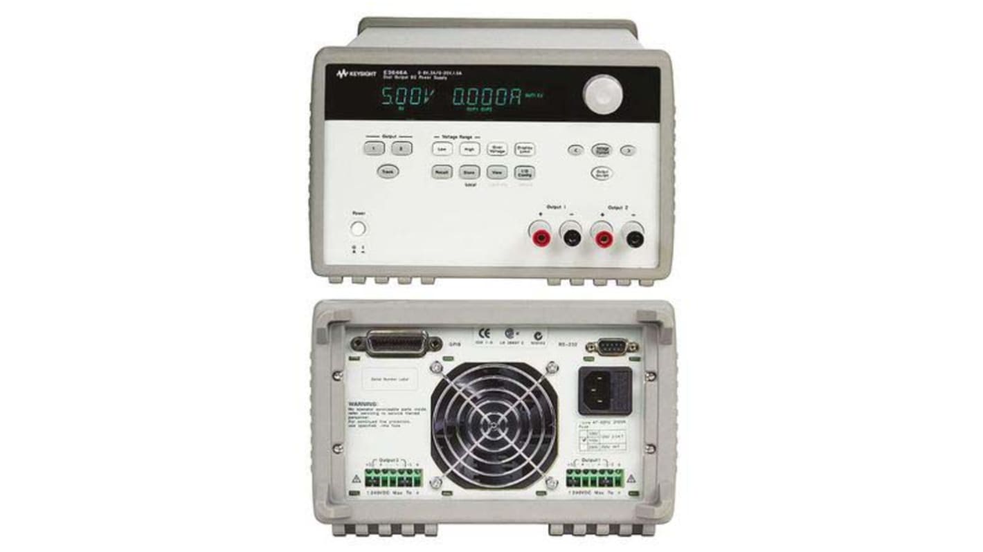 Alimentatore da banco Keysight Technologies, 2 uscite, 0 → 20 V, 0 → 8 V, 1.5 A, 3 A, 24W, Cert. ISO