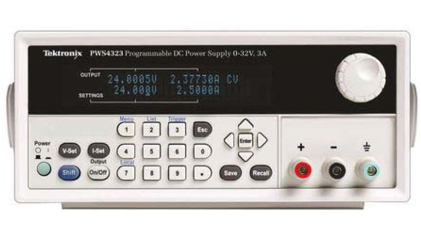 Alimentatore da banco Tektronix, Cert. LAT