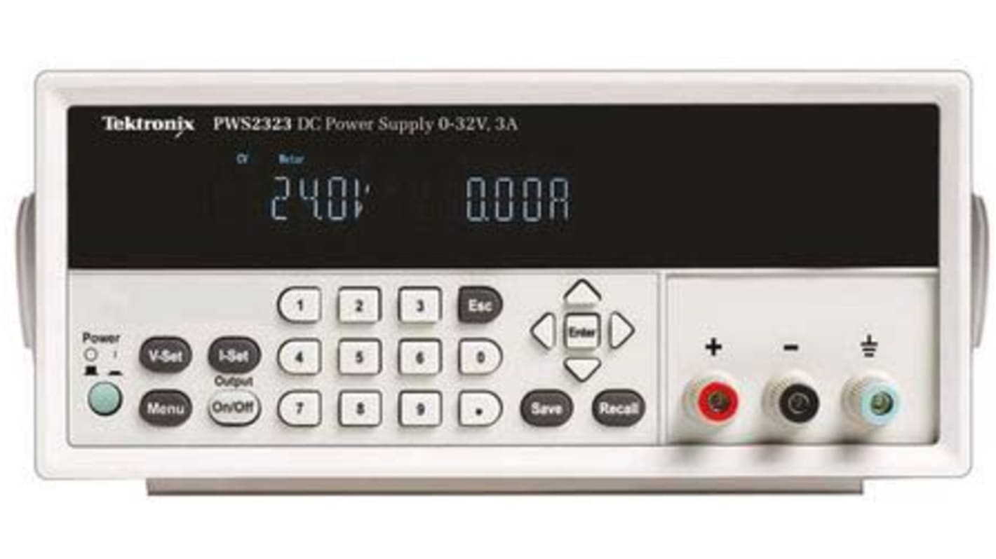 Alimentatore da banco Tektronix, 1 uscita, 0 → 72V cc, 0 → 1.5A, Cert. LAT