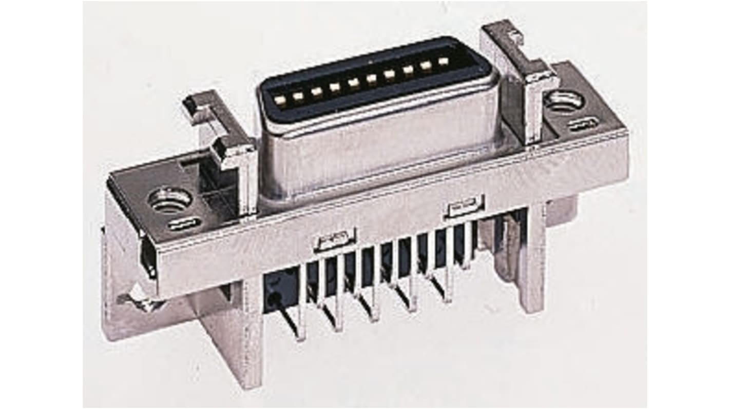 3M MDR 102 Mikro Sub-D Print-Steckverbinder Buchse abgewinkelt, 26-polig / Raster 1.27mm, PCB Durchsteckmontage