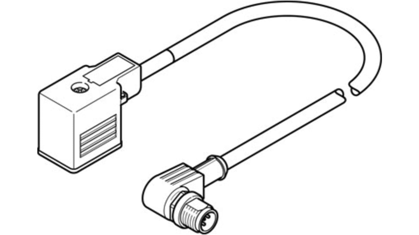 Cable Festo para uso con Válvula de conexión