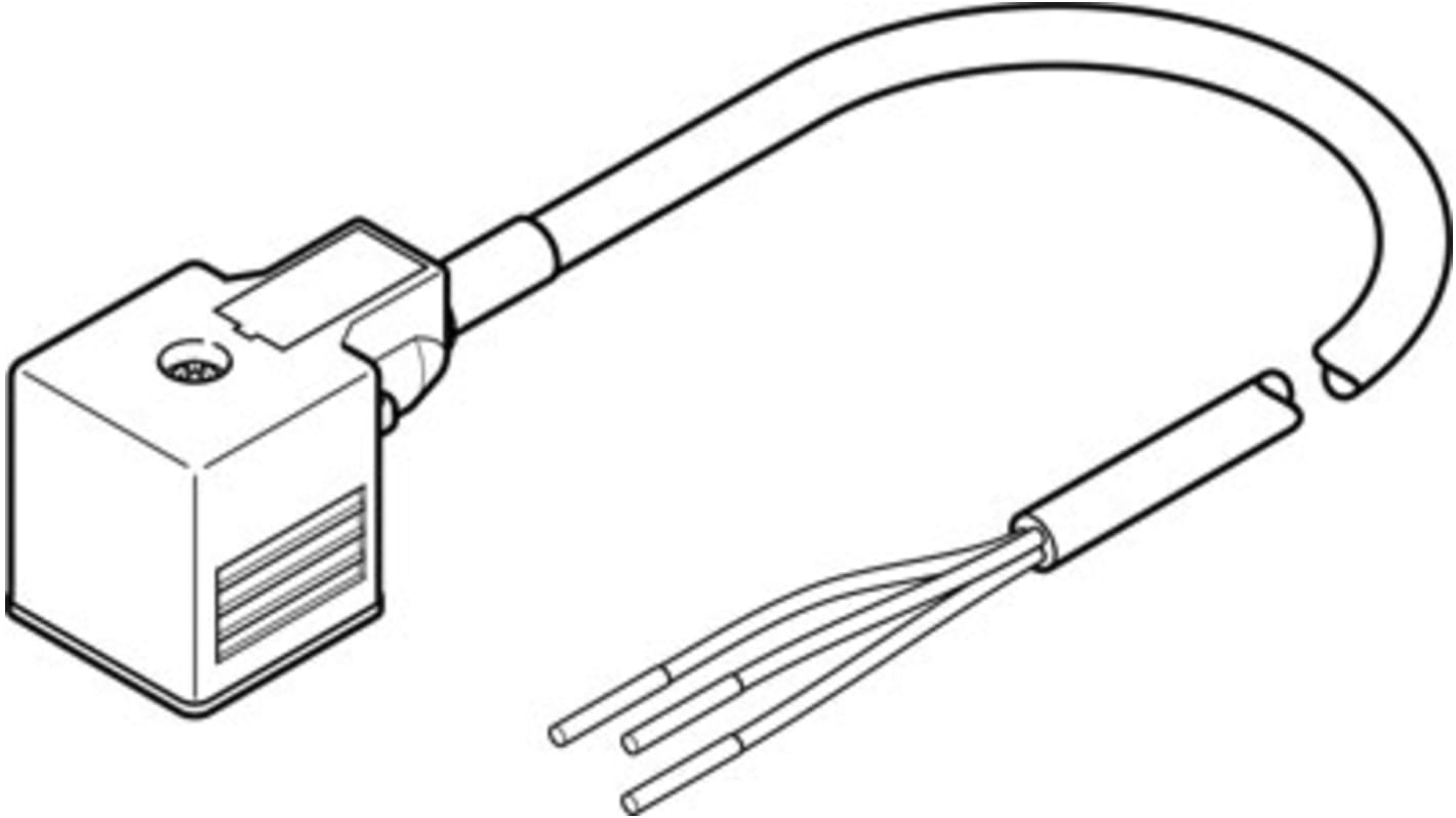 Festo, ケーブル, NEBVシリーズ, NEBV-A1W3F-P-K-0.6-N-LE3