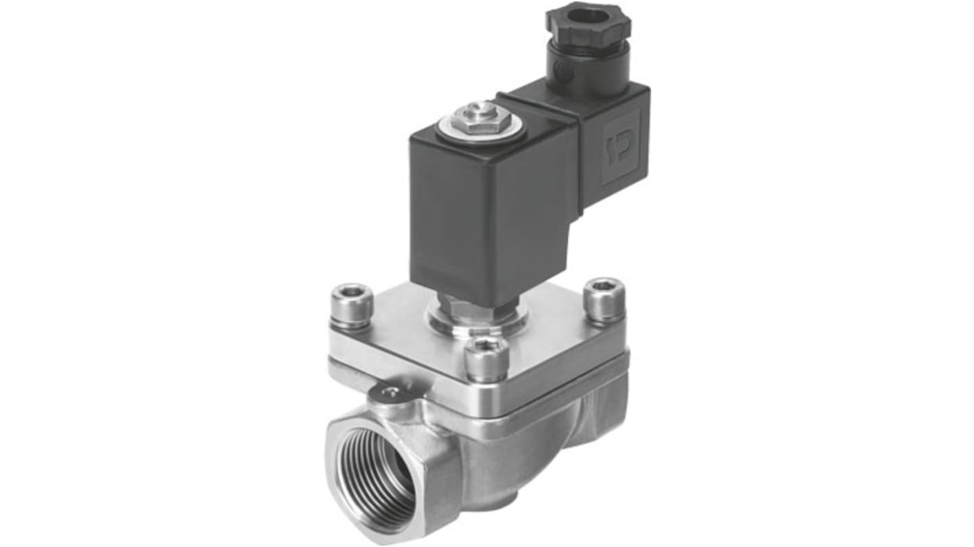 Festo 2/2 Solenoid Valve - Solenoid/Pilot G 1 VZWF Series, 1492138