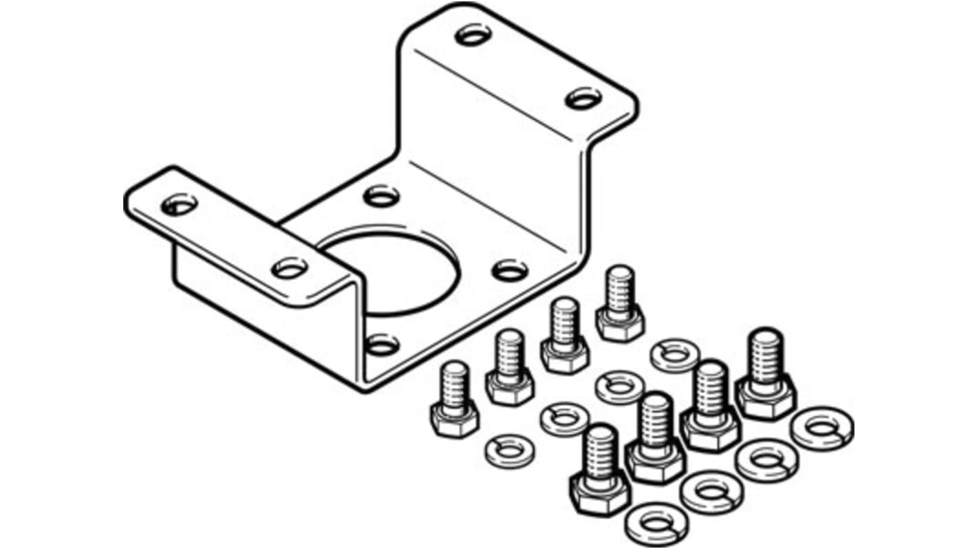 Festo Adapter, DARQ Series, For Use With Mounting Sensor Boxes On Quarter Turn Actuators