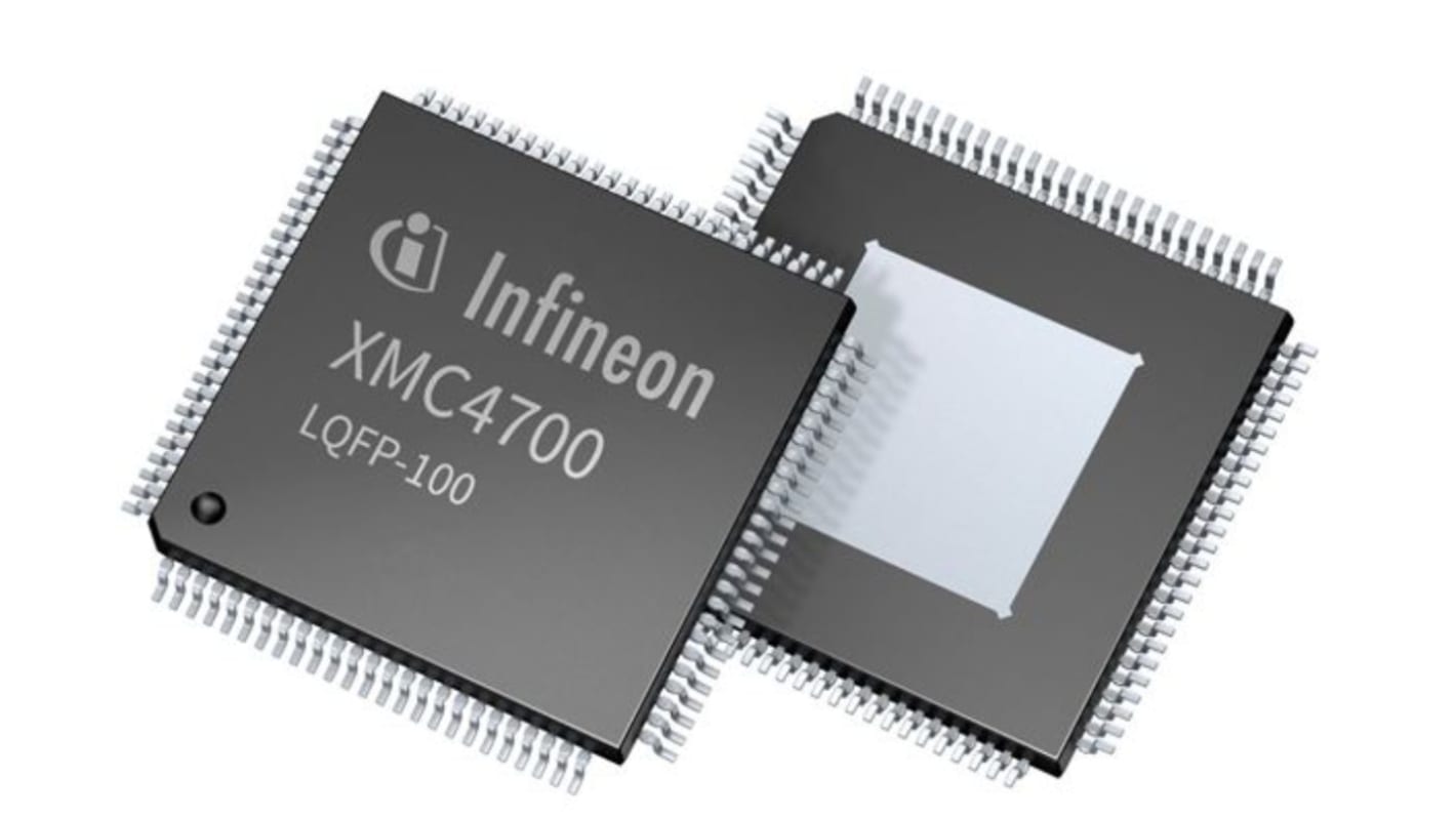 Mikrokontroler Infineon XMC4000 LQFP 100-pinowy Montaż powierzchniowy ARM Cortex M4 2,048 MB 32bit 144MHz RAM:352 kB