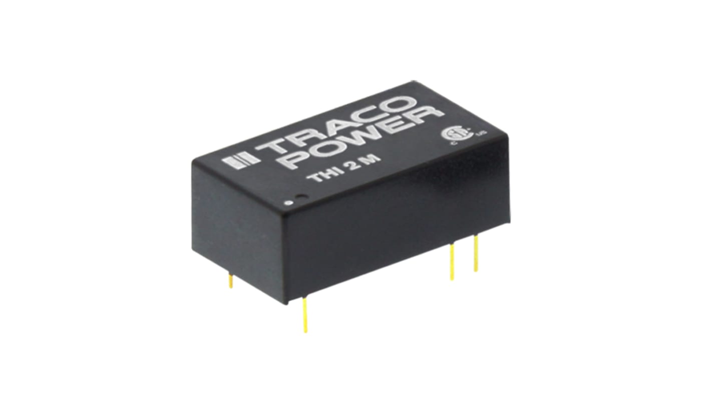 TRACOPOWER THI 2M DC/DC-Wandler 2W 5 V dc IN, ±15V dc OUT / ±66mA Durchsteckmontage 4kV dc isoliert