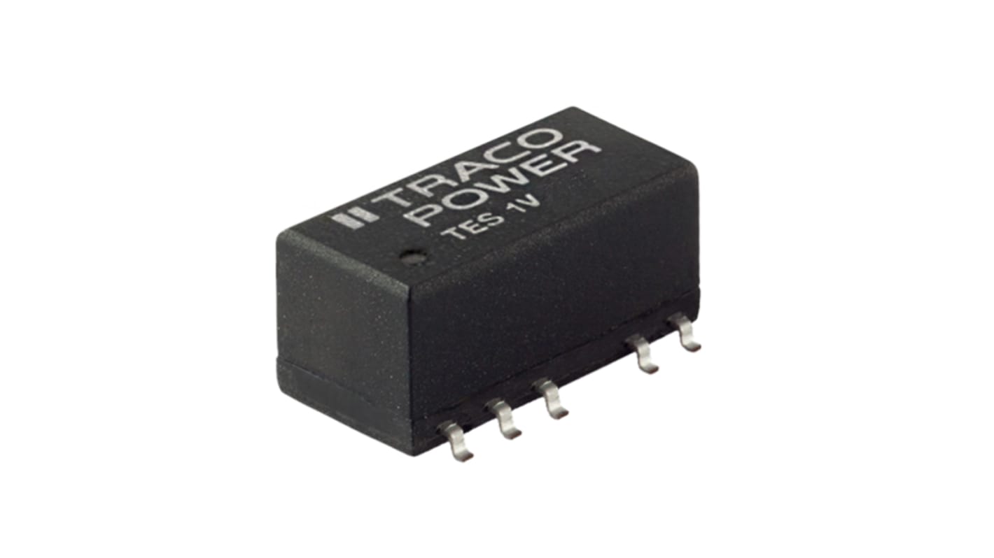 Convertisseur DC-DC TRACOPOWER, TES 1V, Montage en surface, 1W, 2 sorties, ±5V c.c., ±100mA