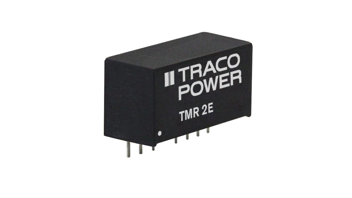 TRACOPOWER DC-DCコンバータ Vout：12V dc 36 → 75 V dc, 2W, TMR 2-4812E