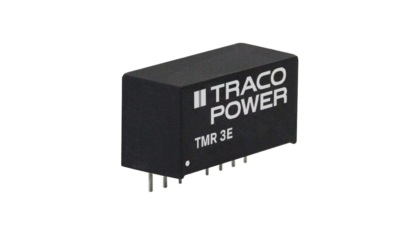 TRACOPOWER TMR 3E DC-DC Converter, 5V dc/ 600mA Output, 18 → 36 V dc Input, 3W, Through Hole, +85°C Max Temp