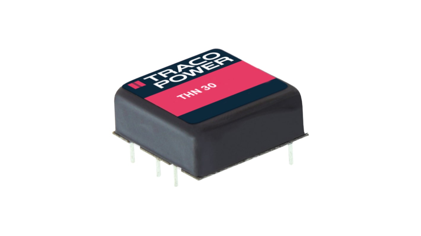 TRACOPOWER THN 30 DC-DC Converter, 3.3V dc/ 7A Output, 9 → 18 V dc Input, 30W, Through Hole, +85°C Max Temp