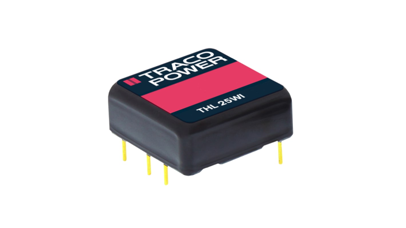 TRACOPOWER THL 25WI DC-DC Converter, ±12V dc/ ±1A Output, 9 → 36 V dc Input, 25W, Through Hole, +80°C Max Temp