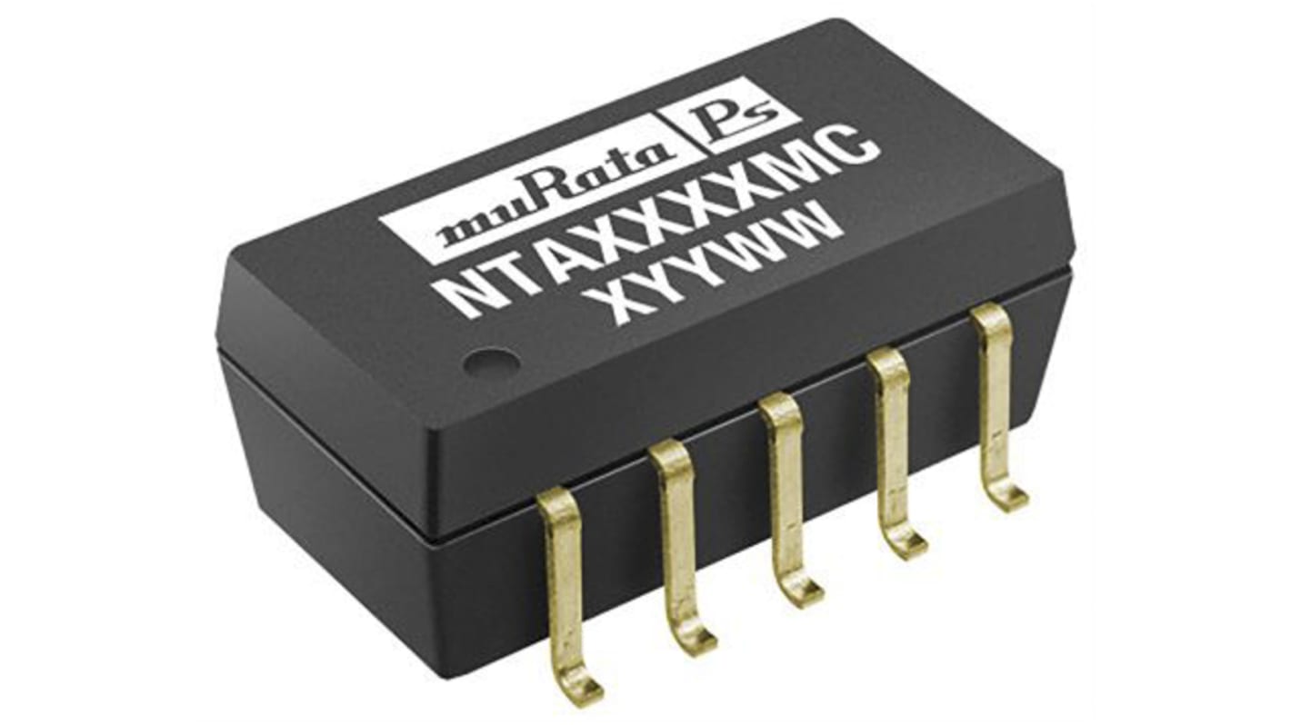 Murata NTA DC/DC-Wandler 1W 5 V dc IN, ±9V dc OUT / ±55mA Oberflächenmontage 1kV dc isoliert