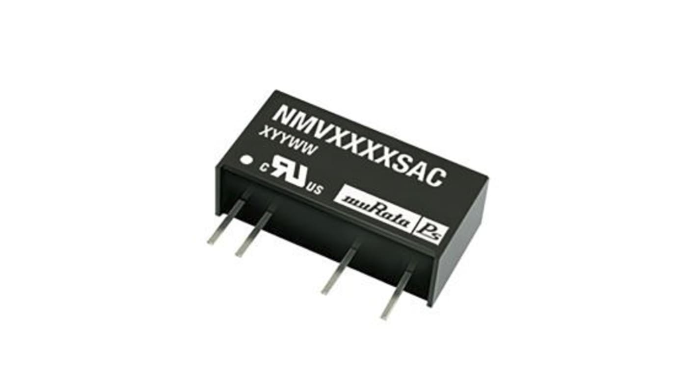 Murata Power Solutions NMV DC-DC Converter, 12V dc/ 84mA Output, 4.5 → 5.5 V dc Input, 1W, Through Hole, +85°C