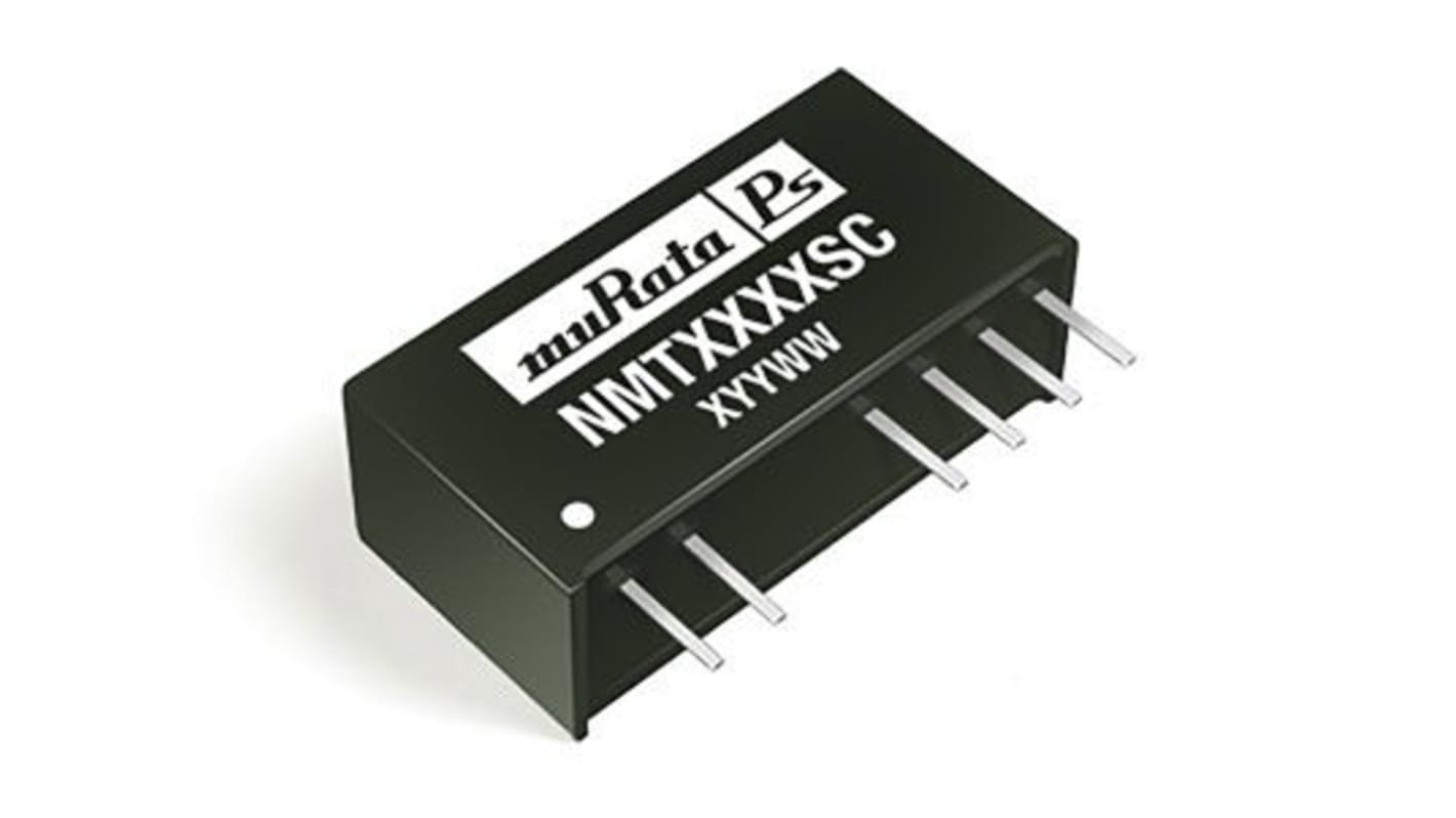 Murata Power Solutions NMT DC-DC Converter, -72V dc/ 14mA Output, 4.5 → 5.5 V dc Input, 3W, Through Hole, +85°C