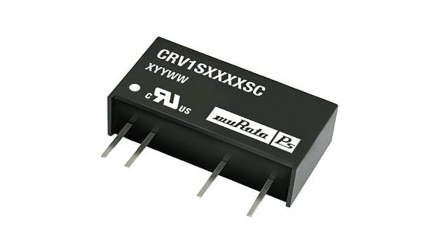 Murata CRV1 DC/DC-Wandler 1W 12 V dc IN, ±12V dc OUT / ±42mA Durchsteckmontage 3kV dc isoliert