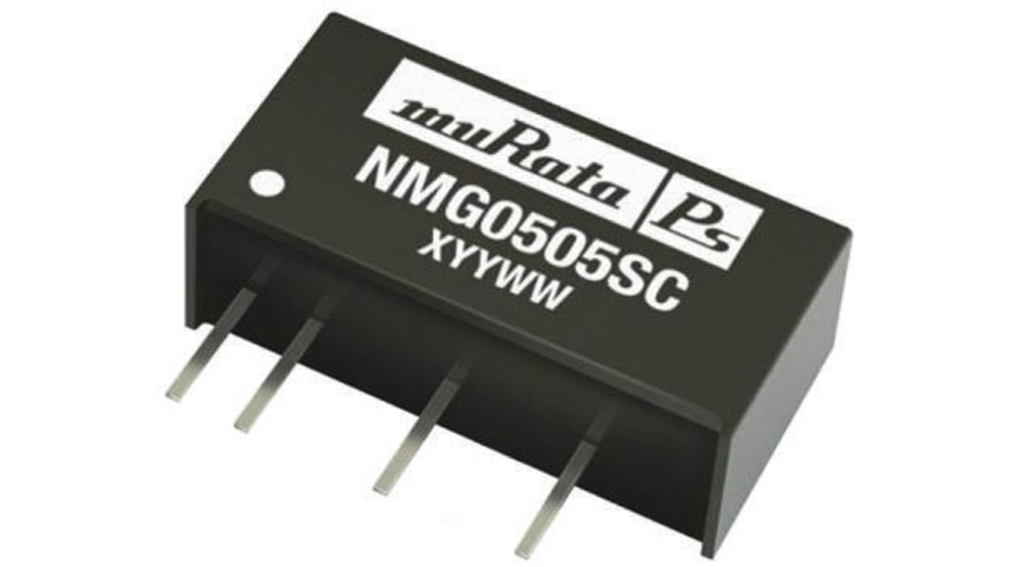 Murata NMG DC/DC-Wandler 2W 5 V dc IN, 5V dc OUT / 400mA Durchsteckmontage 1kV dc isoliert