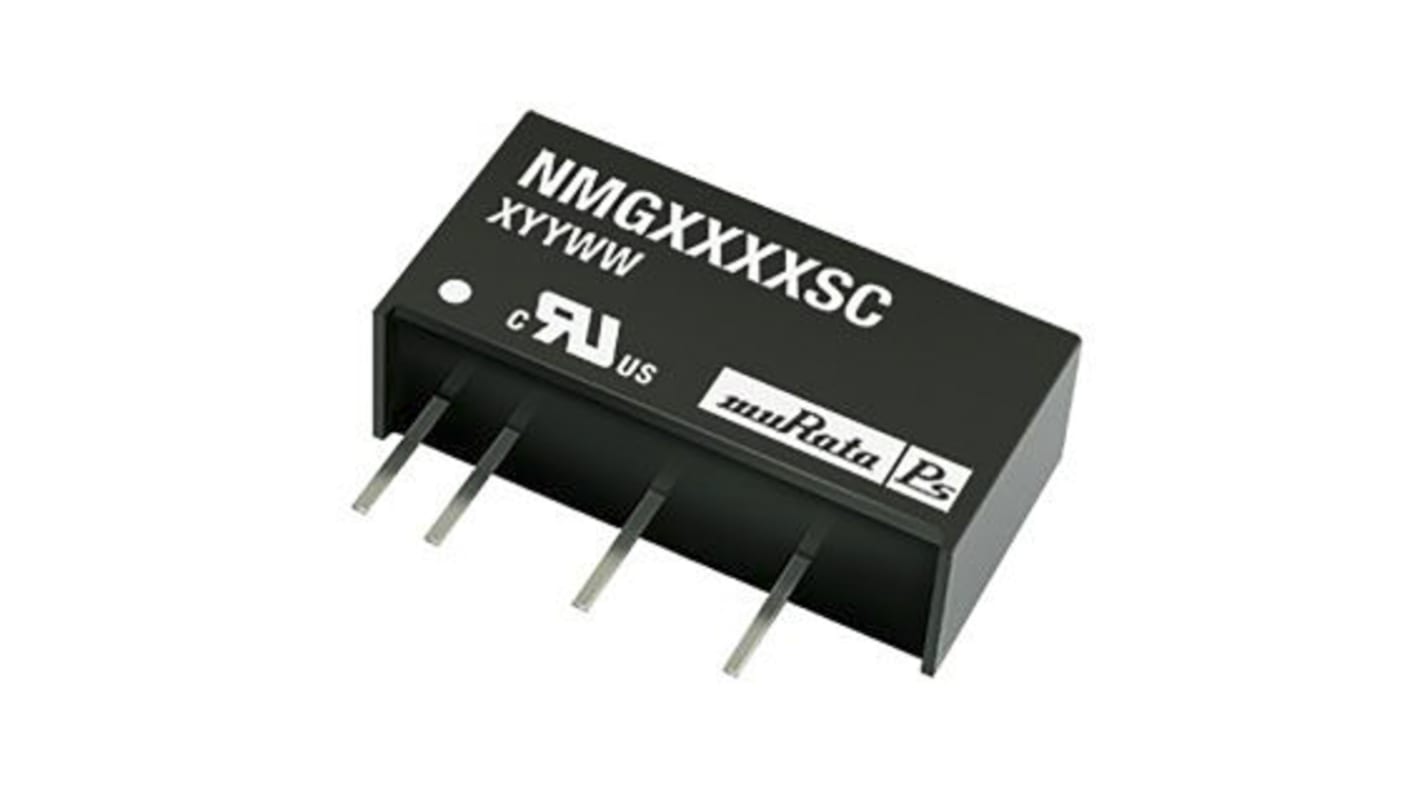 Murata Power Solutions NMG DC-DC Converter, 15V dc/ 133mA Output, 4.5 → 5.5 V dc Input, 2W, Through Hole, +85°C