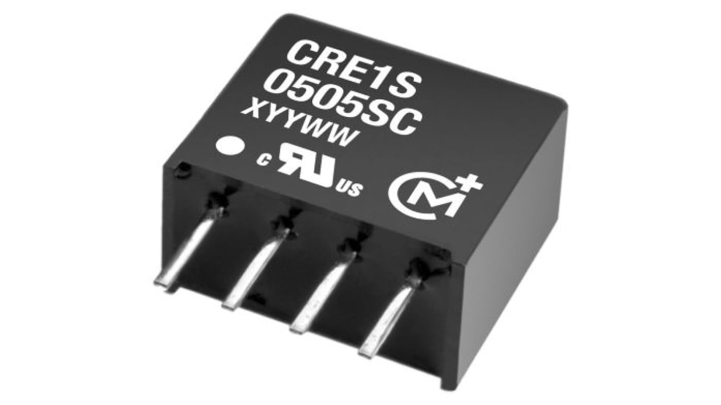 Murata CRE1 DC/DC-Wandler 1W 24 V dc IN, 5V dc OUT / 200mA Durchsteckmontage 1kV dc isoliert