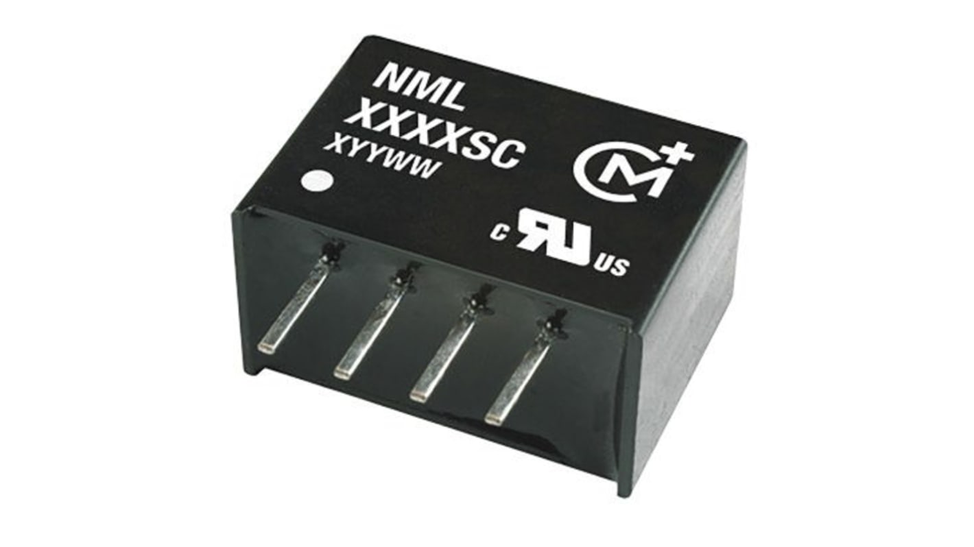 Murata Power Solutions NML DC-DC Converter, 5V dc/ 400mA Output, 4.5 → 5.5 V dc Input, 2W, Through Hole, +85°C