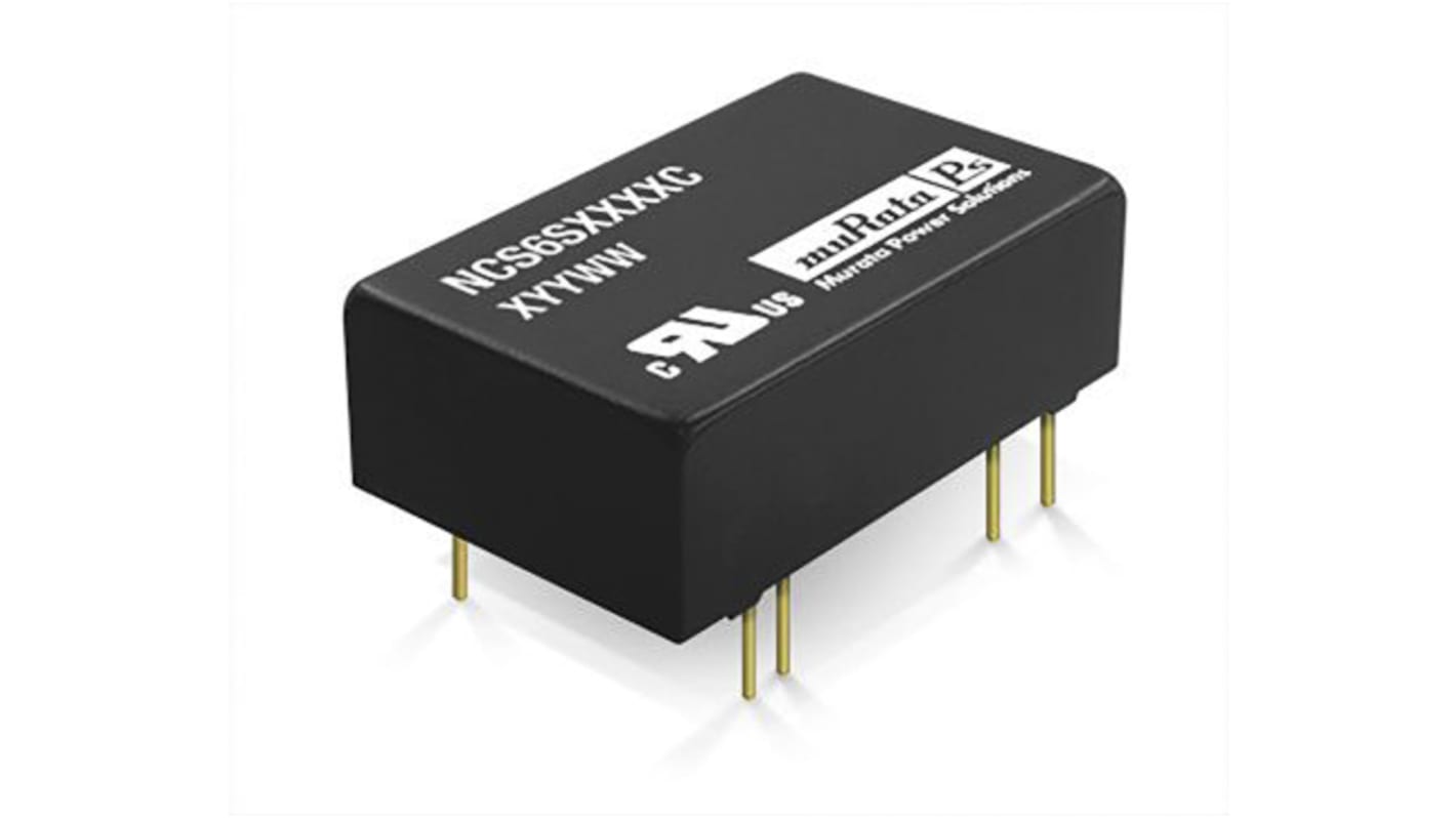 Murata Power Solutions NCS6 DC-DC Converter, 5V dc/ 1.2A Output, 9 → 36 V dc Input, 6W, Through Hole, +85°C Max