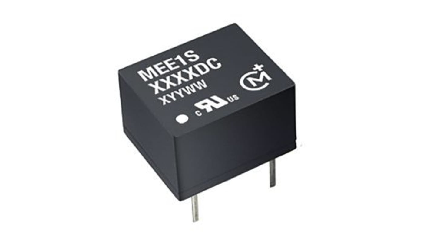 Murata Power Solutions MEE1 Isolated DC-DC Converter, 5V dc/ 200mA Output, 10.8 → 13.2 V dc Input, 1W, Through