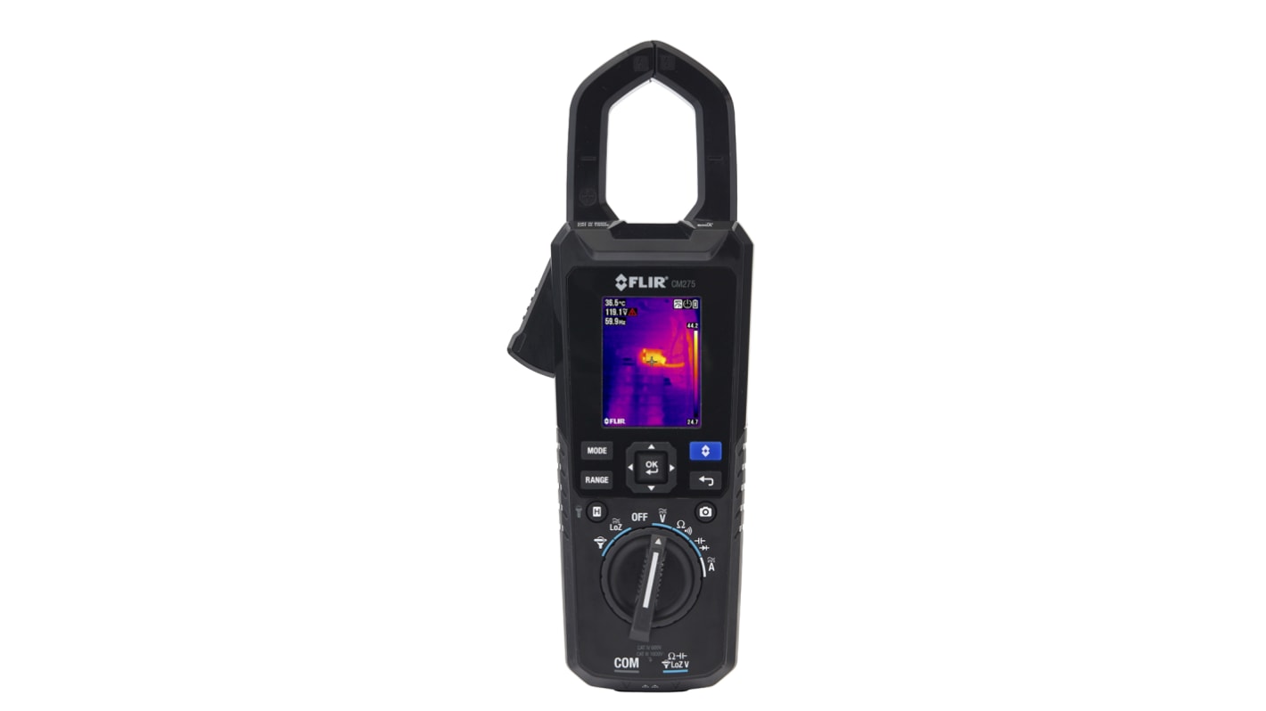 FLIR CM275 Clamp Meter Bluetooth, 600A dc, Max Current 600A ac CAT III 1000V With UKAS Calibration