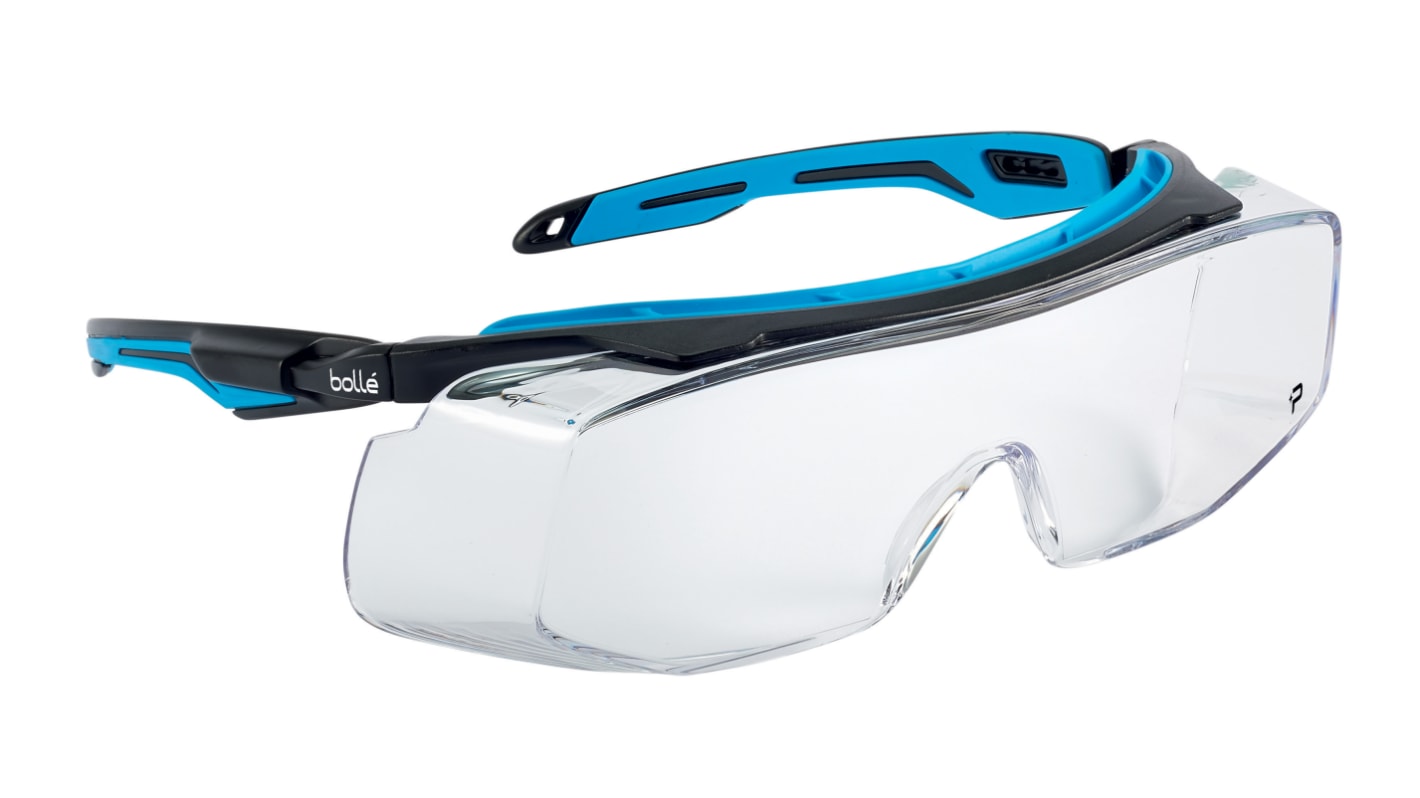 Bolle TRYON OTG Anti-Mist UV Safety Glasses, Clear Polycarbonate Lens
