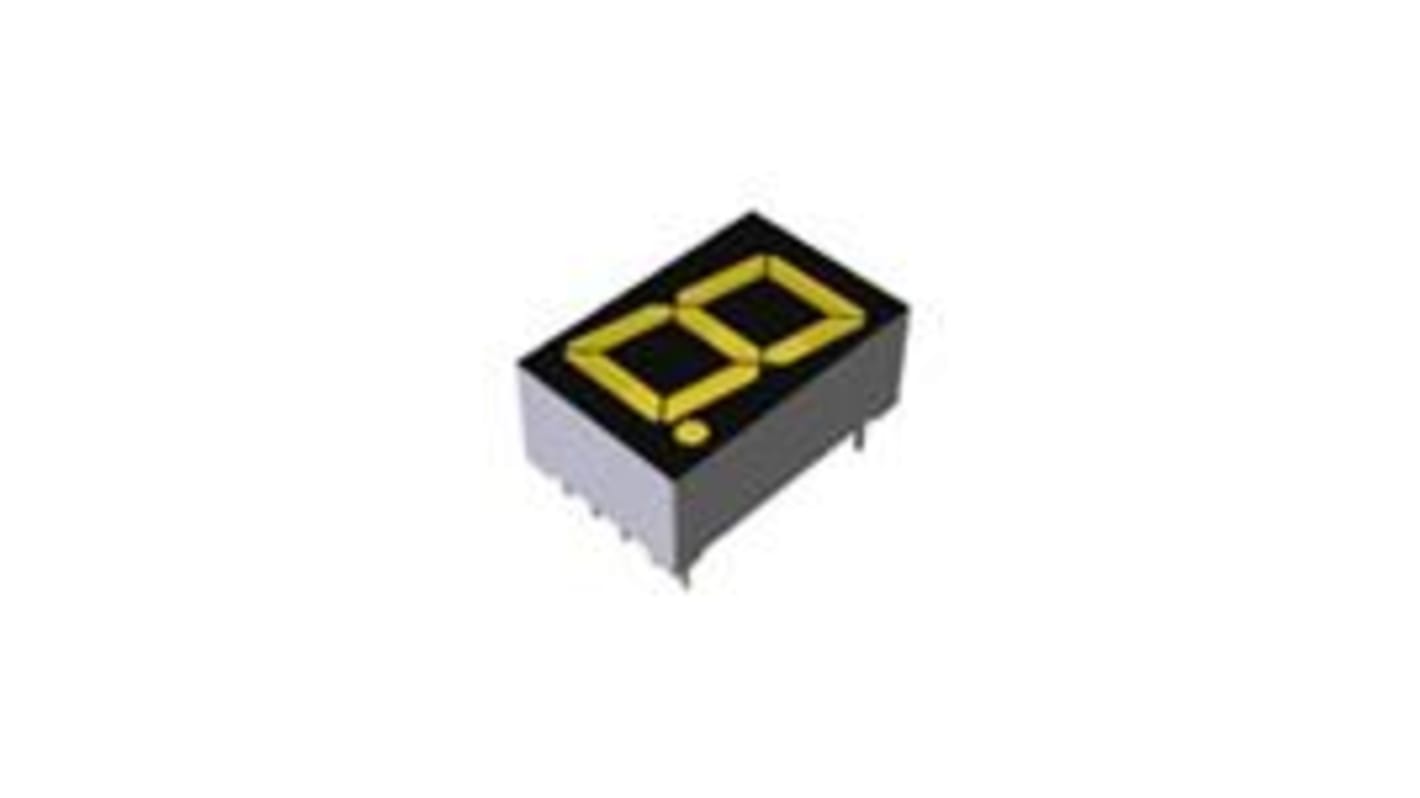 ローム LEDディスプレイ, 単桁桁, 黄, LED, 7セグメント, LAP-601YL