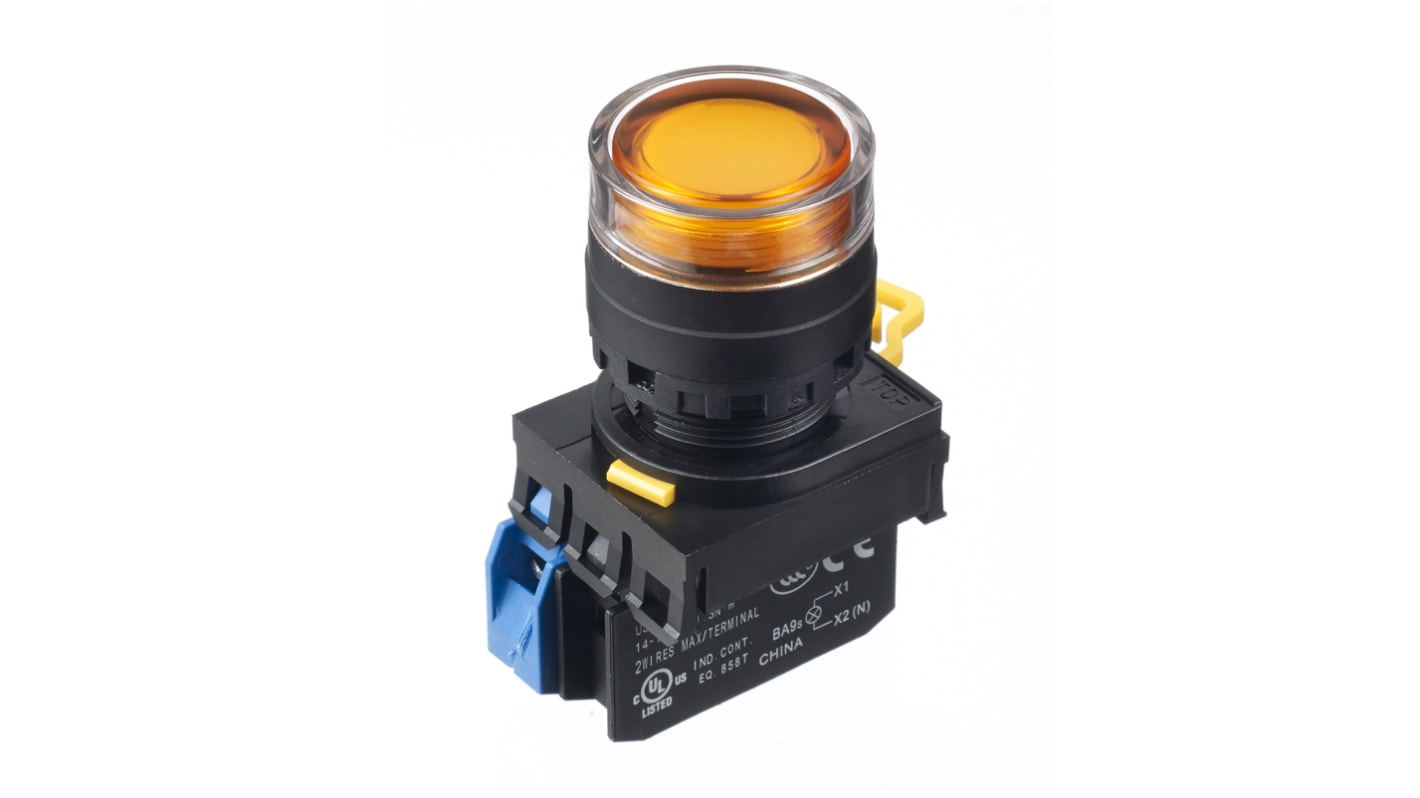 YW1LAF2E10Q4A Idec YW Series Illuminated Push Button Complete Unit