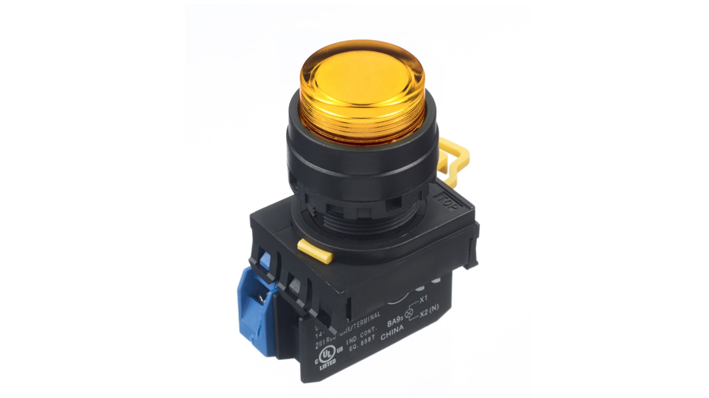YW1LM2E10QM3A Idec YW Series Illuminated Push Button Complete Unit