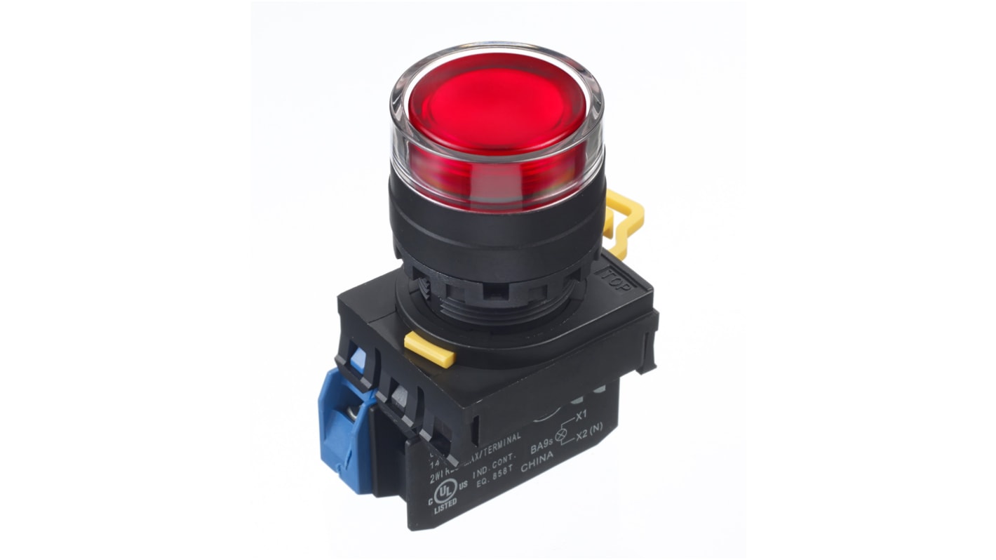 YW1LMF2E10QM3R Idec YW Series Illuminated Push Button Complete Unit