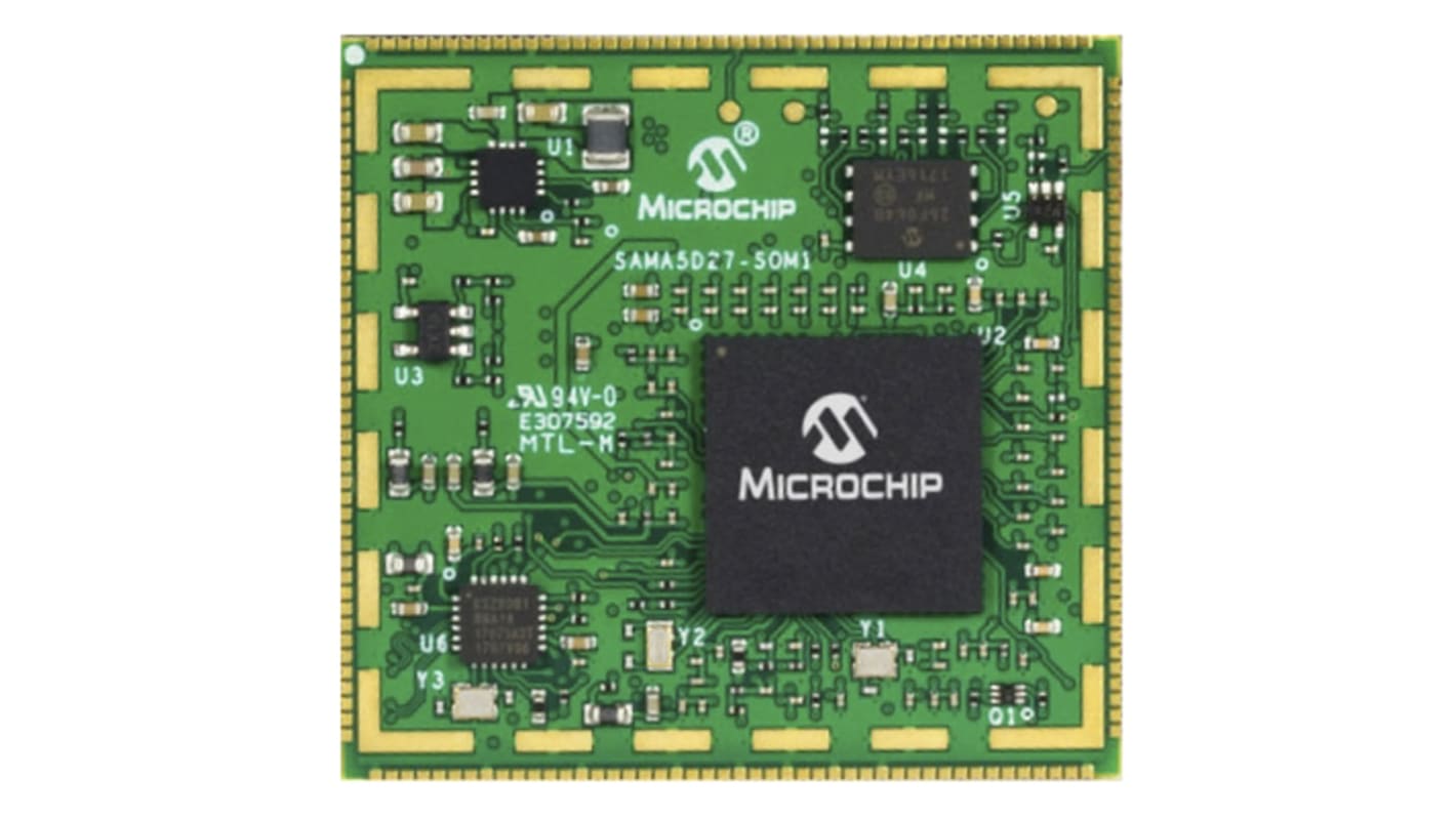 Microprocessore Microchip ATSAMA5D27-SOM1, ARM Cortex A5, 500MHz, Modulo 176 Pin