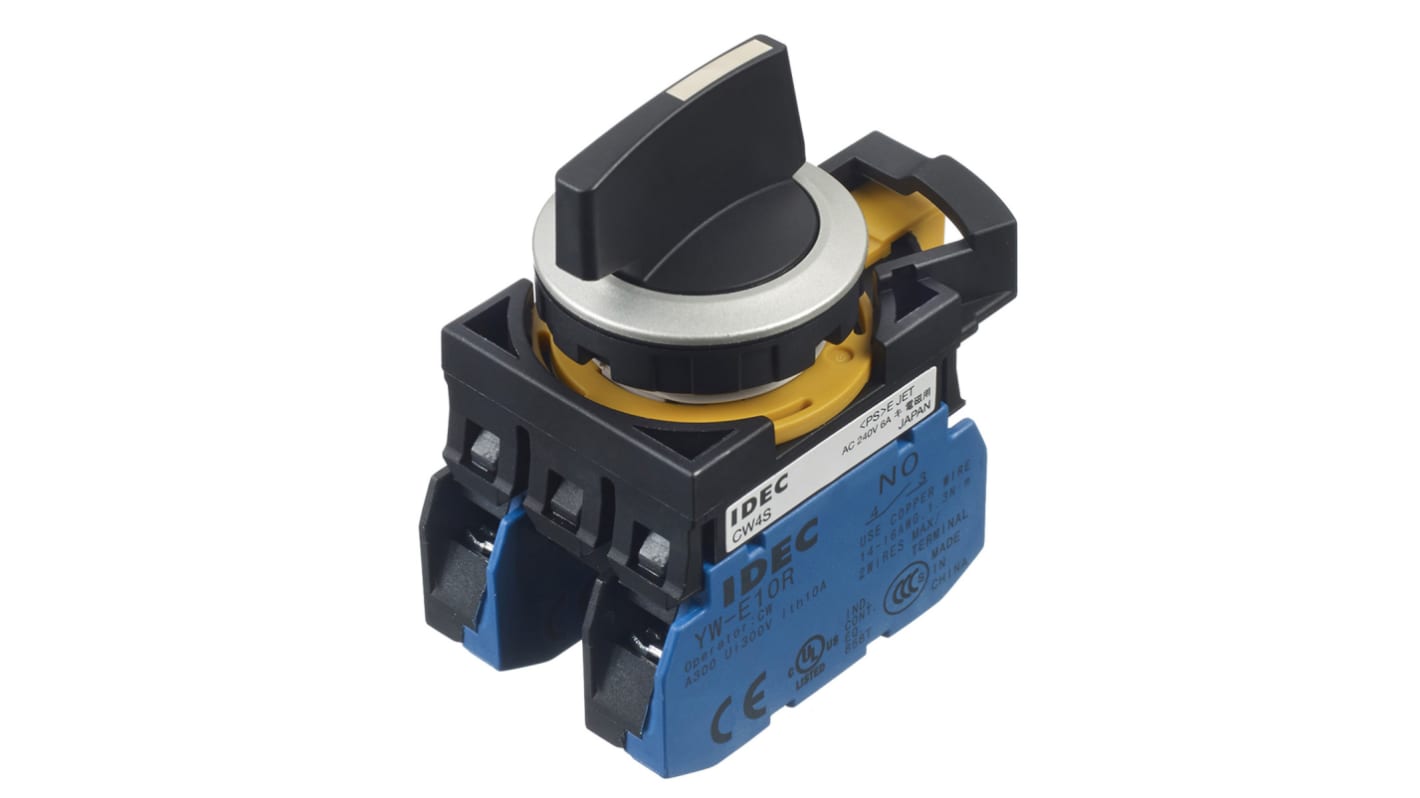 Idec Selector Switch - (DPST) 22mm Cutout Diameter 3 Positions