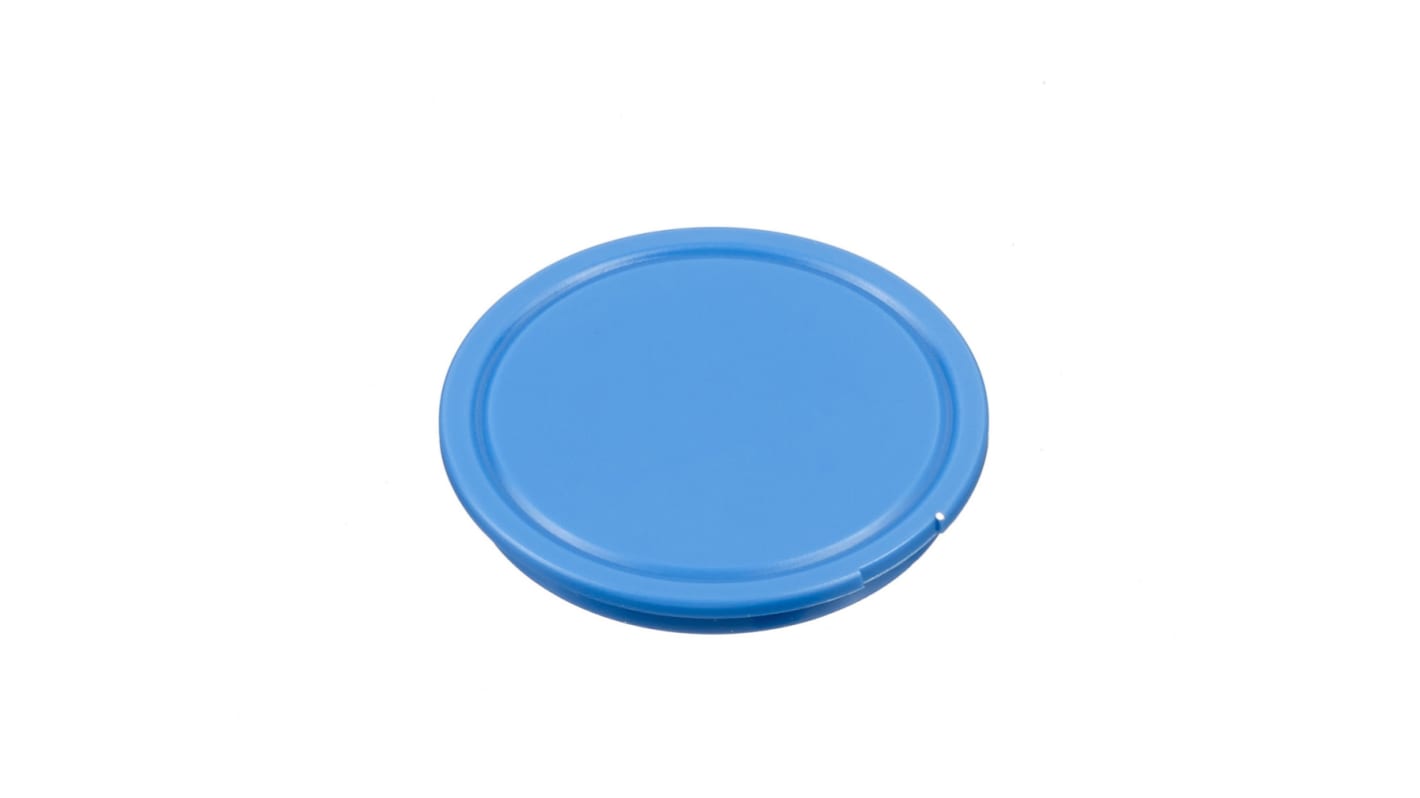Cabezal de pulsador Idec serie HW, Ø 22mm, de color Azul, IP20
