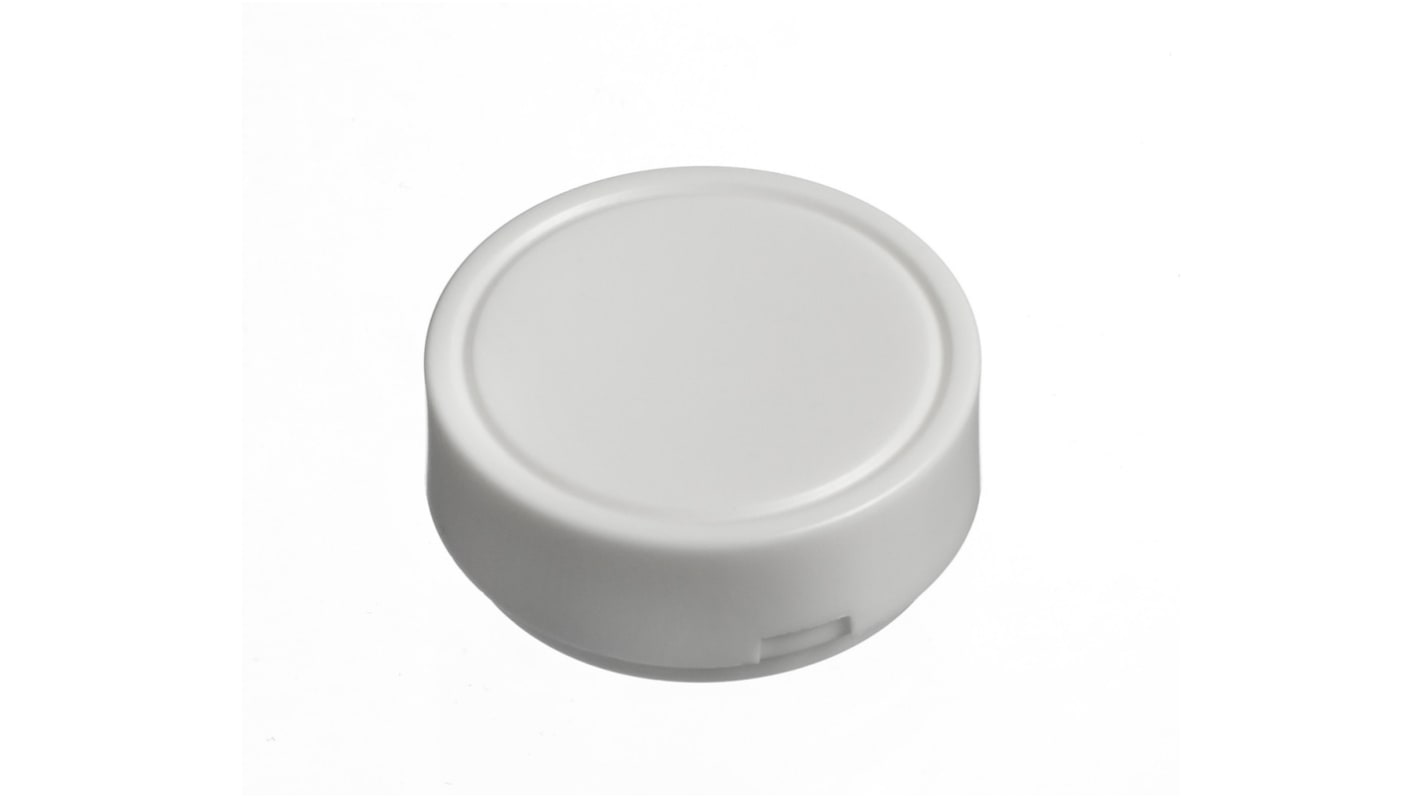 Idec Extended White Push Button Head, HW Series, 22mm Cutout, Round