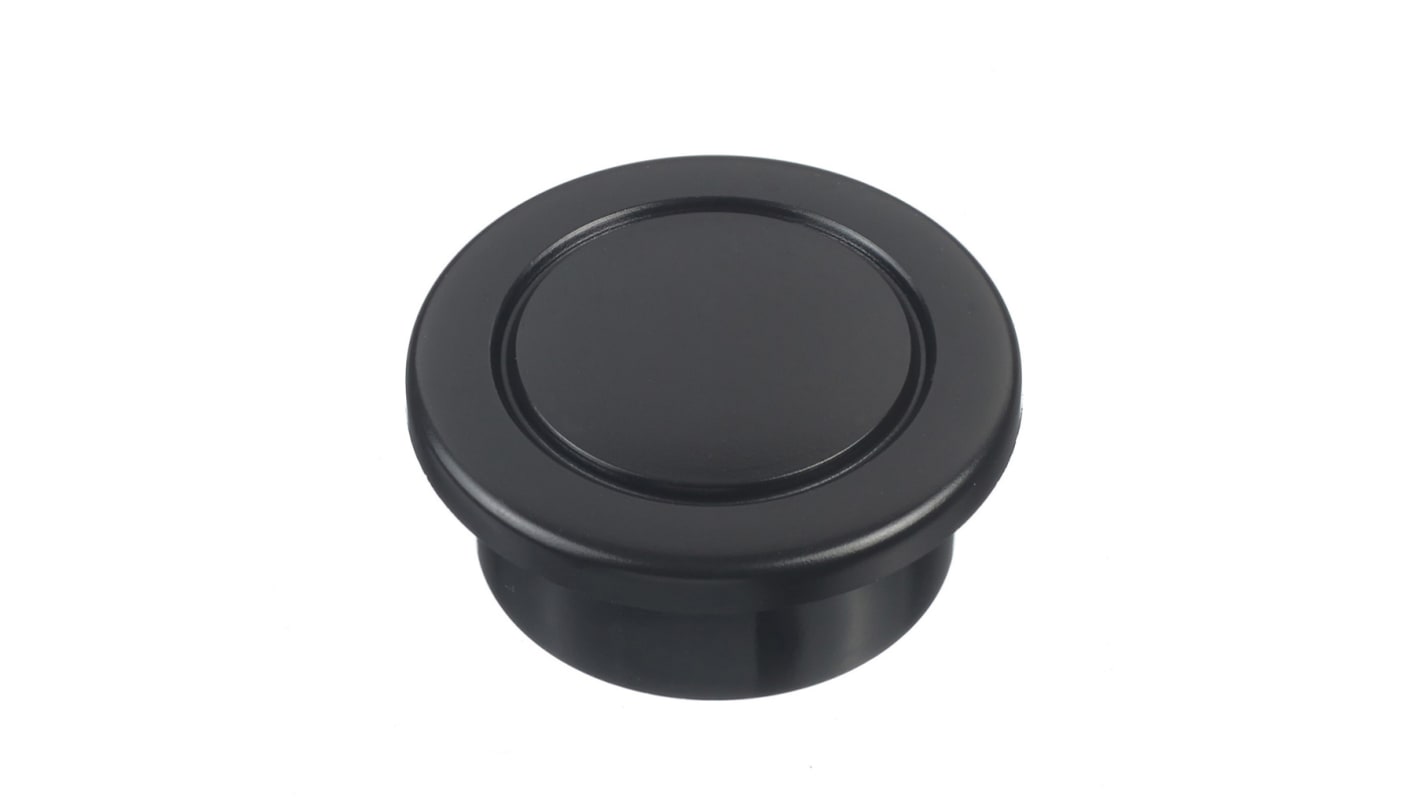 Idec HW Ø 29mm, Schwarz Pilz Rund Polyacetal IP 20