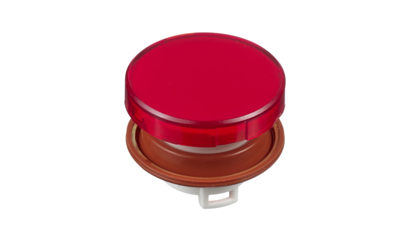 Tête de bouton poussoir Idec, HW Rouge, Ø découpe 22mm