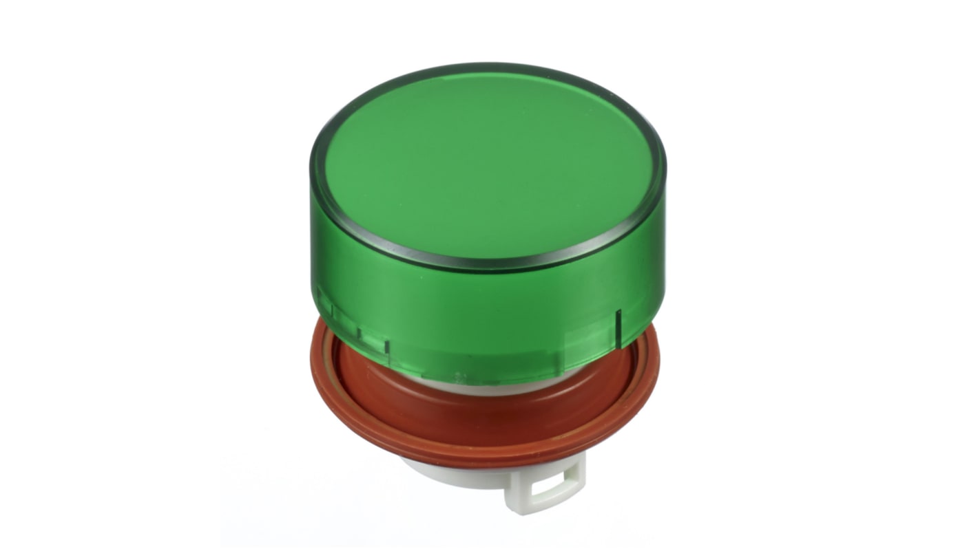 Idec HW Series Green Push Button Head, 22mm Cutout