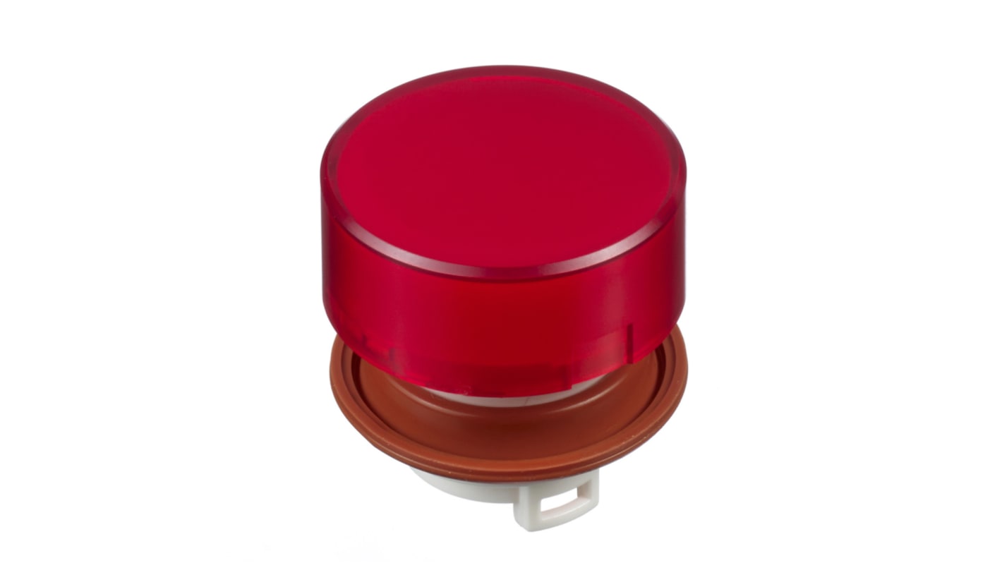 Tête de bouton poussoir Idec, HW Rouge, Ø découpe 22mm