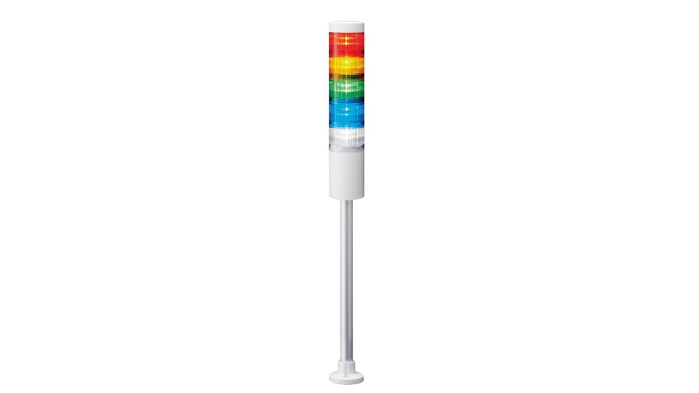 Colonnes lumineuses pré-configurées à LED Feu Fixe, Coloré, série LR6, 24 V c.c.