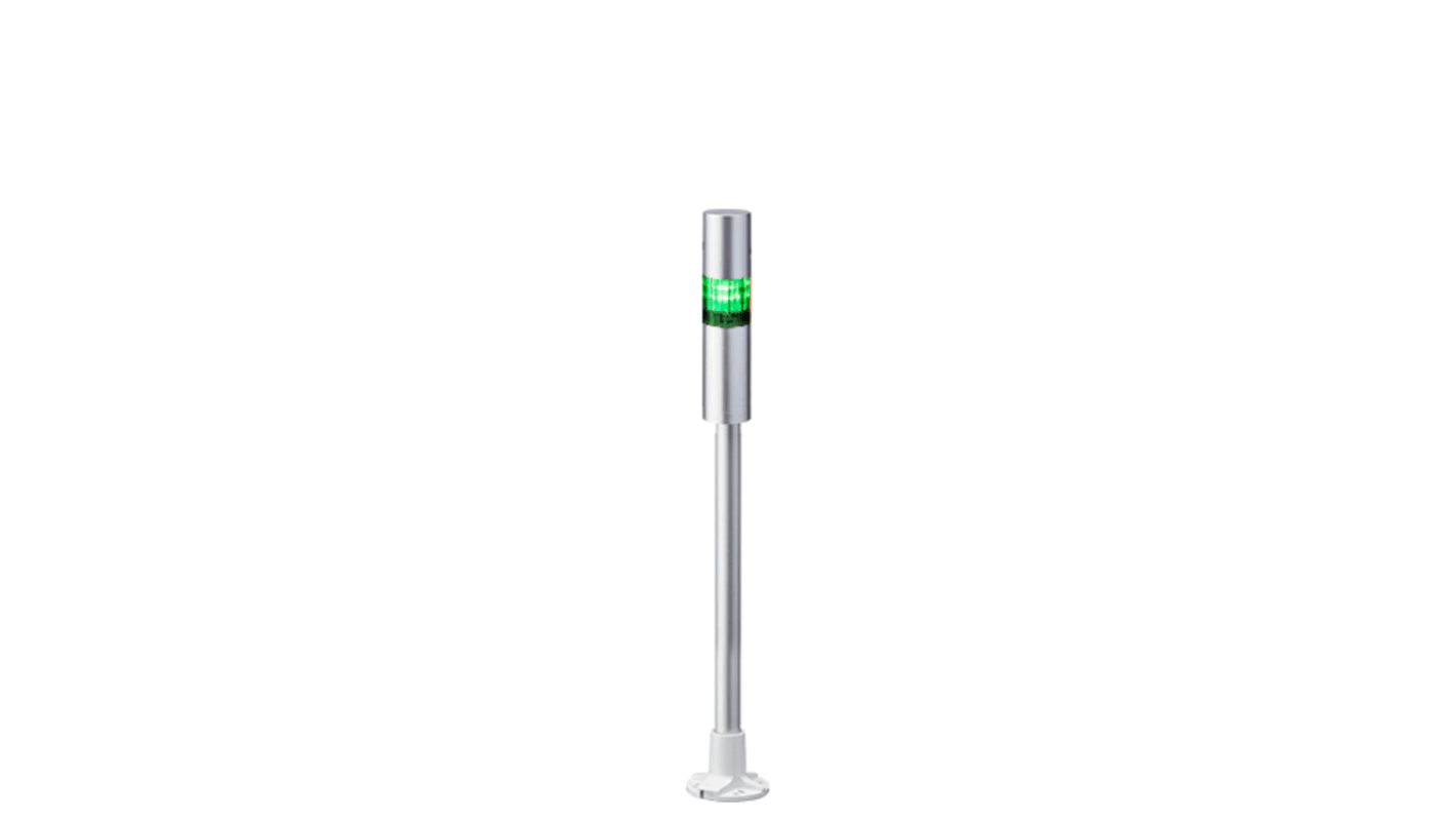 Colonnes lumineuses pré-configurées à LED Feu Flash, Fixe, Coloré avec Buzzer, série LR4, 24 V c.c.