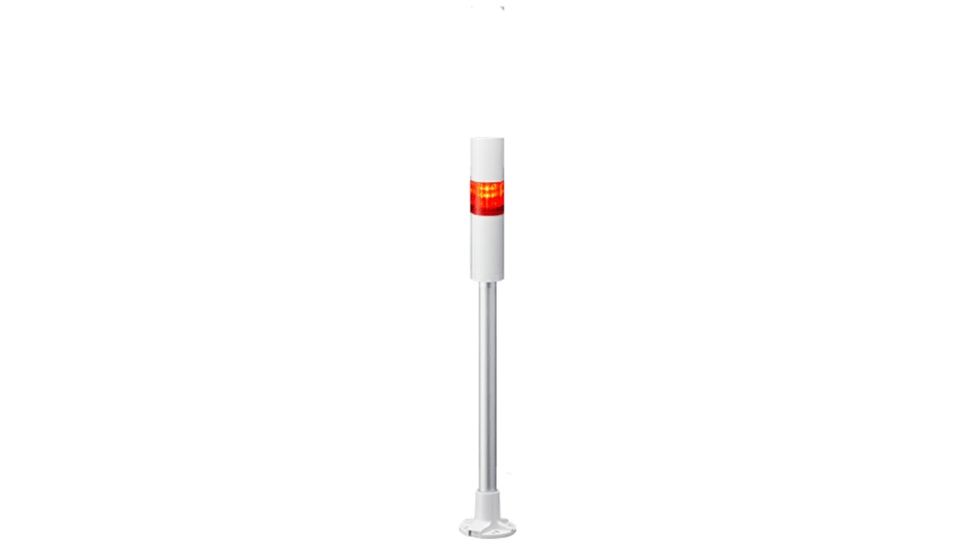 Colonnes lumineuses pré-configurées à LED Feu Flash, Fixe, Coloré avec Buzzer, série LR4, 24 V c.c.