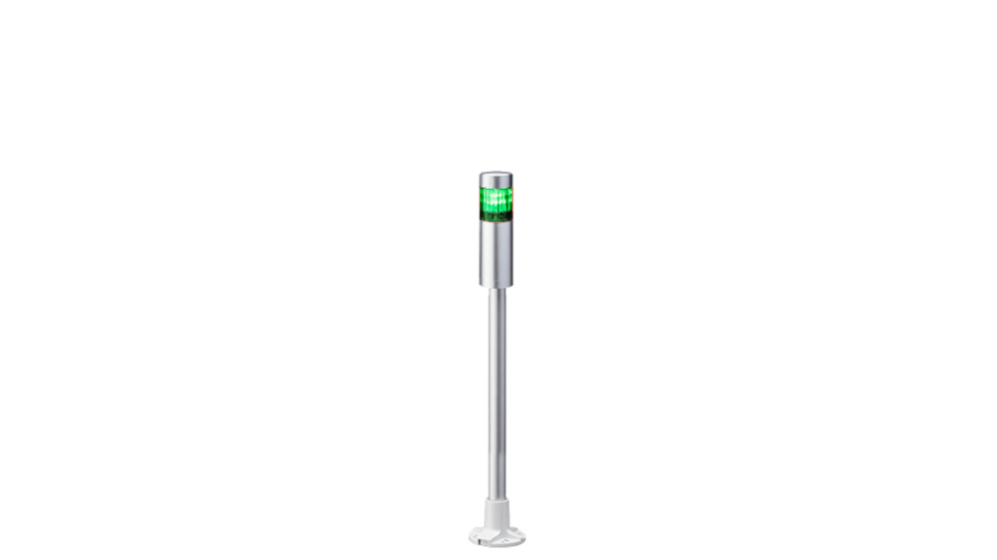 Torretta di segnalazione Patlite, 24 V c.c., LED, 1 elemento, lenti A colori