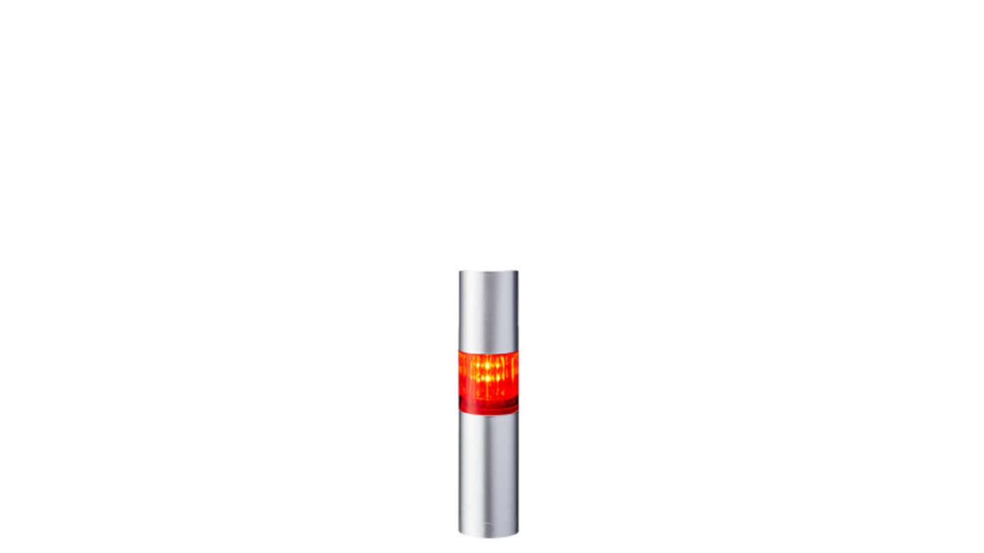 Colonnes lumineuses pré-configurées à LED Feu Flash, Fixe, Coloré avec Buzzer, série LR4, 24 V c.c.