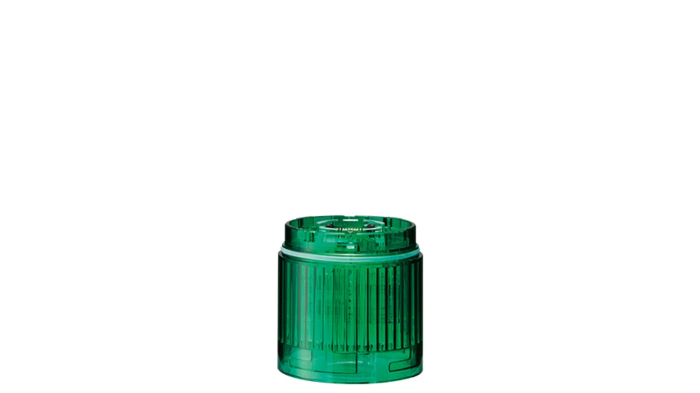 Modulo luminoso Patlite, Verde, 24 V c.c., Ø base 50mm, h 40mm